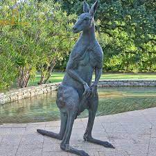 Metal Kangaroo Sculpture Statue