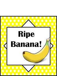 Banana Themed Behavior Clip Chart 5 Levels