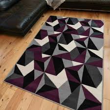 modern plum hallway runner rug uk