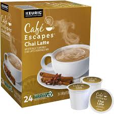 escapes chai latte black tea k cup