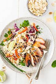 Low Carb Asian Chicken Salad gambar png
