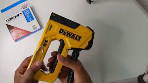 How to the Dewalt 18 Gauge Staple and Nail Gun (and how to re load staples)  - YouTube
