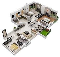 3d Floor Plan 3d House Plan Rendering