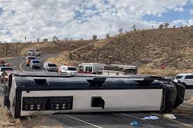 bus heading to grand canyon rolls over