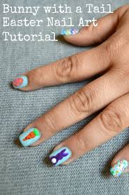 tail easter nail art tutorial