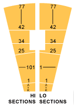 rose bowl seating chart with seat views