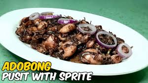 cook adobong pusit with sprite