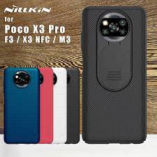 NILLKIN for Xiaomi Poco X3 Pro case Back cover CamShield Camera Protection  Case for Poco F3 X3 NFC M3|Phone Case & Covers