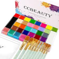 mua ccbeauty 36 colors face body paint