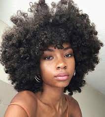 African afro woman