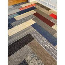 4urfloor multi colored 36 in x 9 l and stick carpet tile 16 tiles case 36 sq ft orted collection of orted carpet tile multi color and