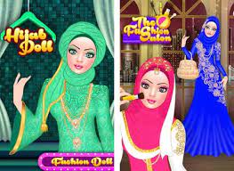 hijab doll fashion salon dress up game