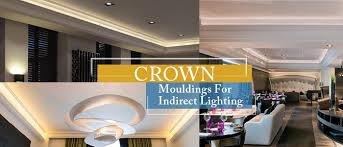 crown moulding for indirect lighting