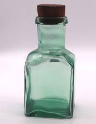 Green Glass Bottle With Stopper