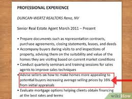 How To Write A Resume For A Real Estate Job 13 Steps
