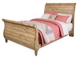Solid Wood Queen Sleigh Bed