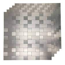 Art3d Silver Self Adhesive Tile11 8 In