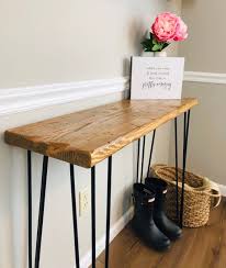 Entryway Table Console With Hairpin