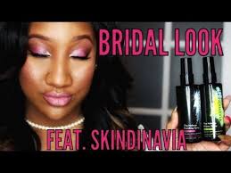bridal makeup featuring skindinavia
