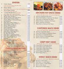 menu at china garden fast food colne