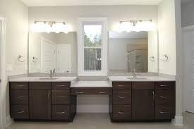 dual vanity with makeup counter