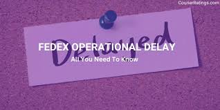 fedex operational delay all you need
