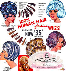 vine wig hair color in the 1950s