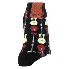 guitars men s novelty socks from ties