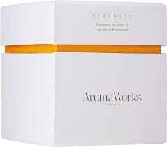 aromaworks serenity candle scented