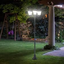 Solar Powered Lamp Post Garden Chic
