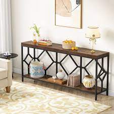 Sofa Table With Open Storage Shelf