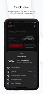 toyota financial services on the app