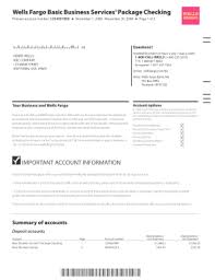 Investment products and services are offered through wells fargo advisors. Bank Statement Letterhead Letter
