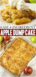 apple dump cake er with a side of