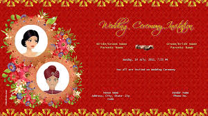 Indian Wedding Ceremony Invitation