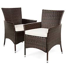 Maybe you would like to learn more about one of these? Buy Best Choice Products Set Of 2 Modern Contemporary Wicker Patio Furniture Dining Chairs For Backyard Poolside Garden W Water Resistant Cushions Handwoven Fade Resistant Brown Online In Turkey B074phjq5d