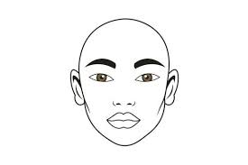 makeup artist s face template svg cut