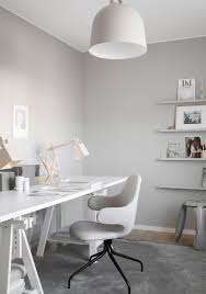 gray home offices light grey walls