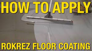 how to apply rokrez diy floor coatings