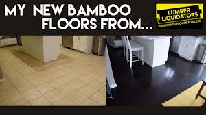my new dark bamboo floors from lumber