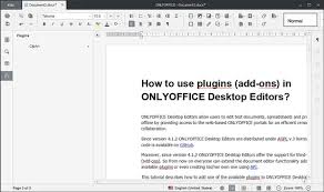 in onlyoffice desktop editors