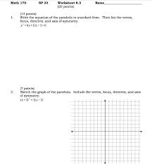 Solved Math 170 Sp 23 Worksheet 8 3