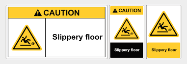 slippery floor vector art icons and