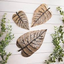 Evergreen Metal Decorative Leaves Wall