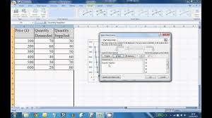 Econ100 Week 02 Tutorial How To Create Demand Supply Curves Schedules In Excel