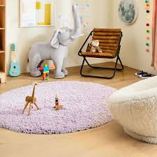 teddy low shed 5 round kids rug