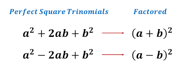 Factoring Perfect Square Trinomials