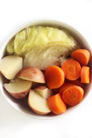 vegan boiled dinner vegetables irish