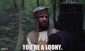 YARN | You're a loony. | Monty Python and the Holy Grail | Video gifs by  quotes | e3637c50 | 紗