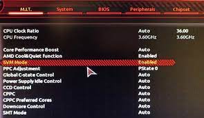solved amd v is disabled in the bios error